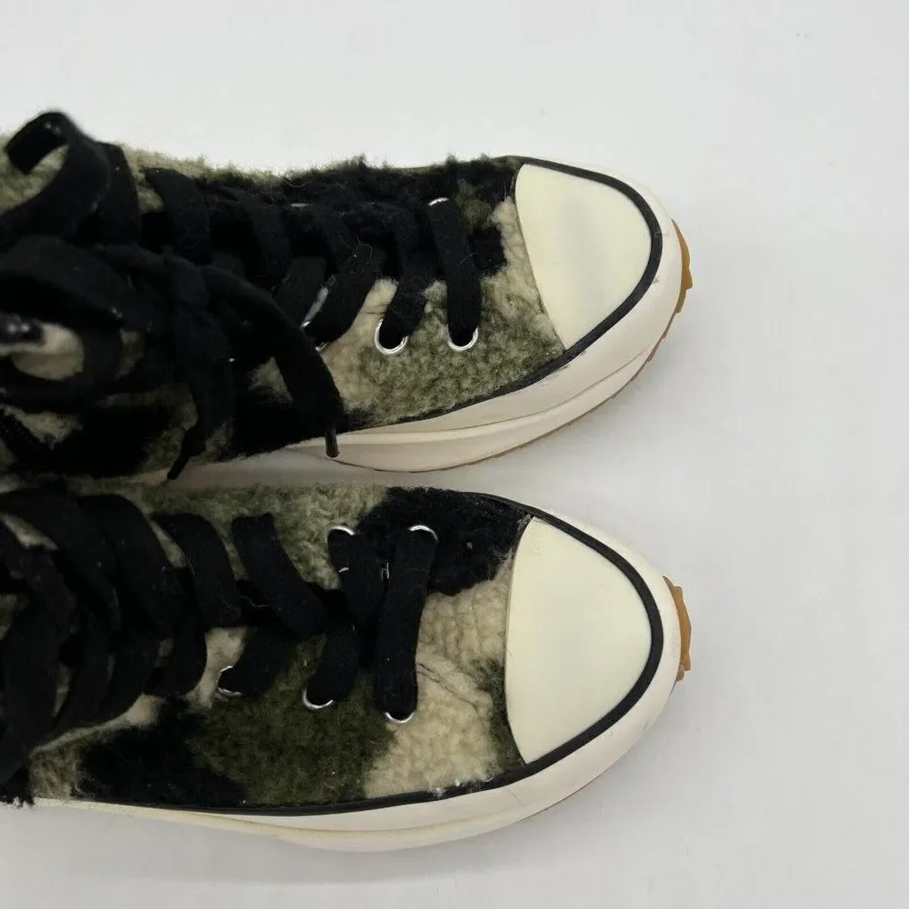 Steve Madden Shaft-F - Womens 7.5 Camouflage Platform Sneakers